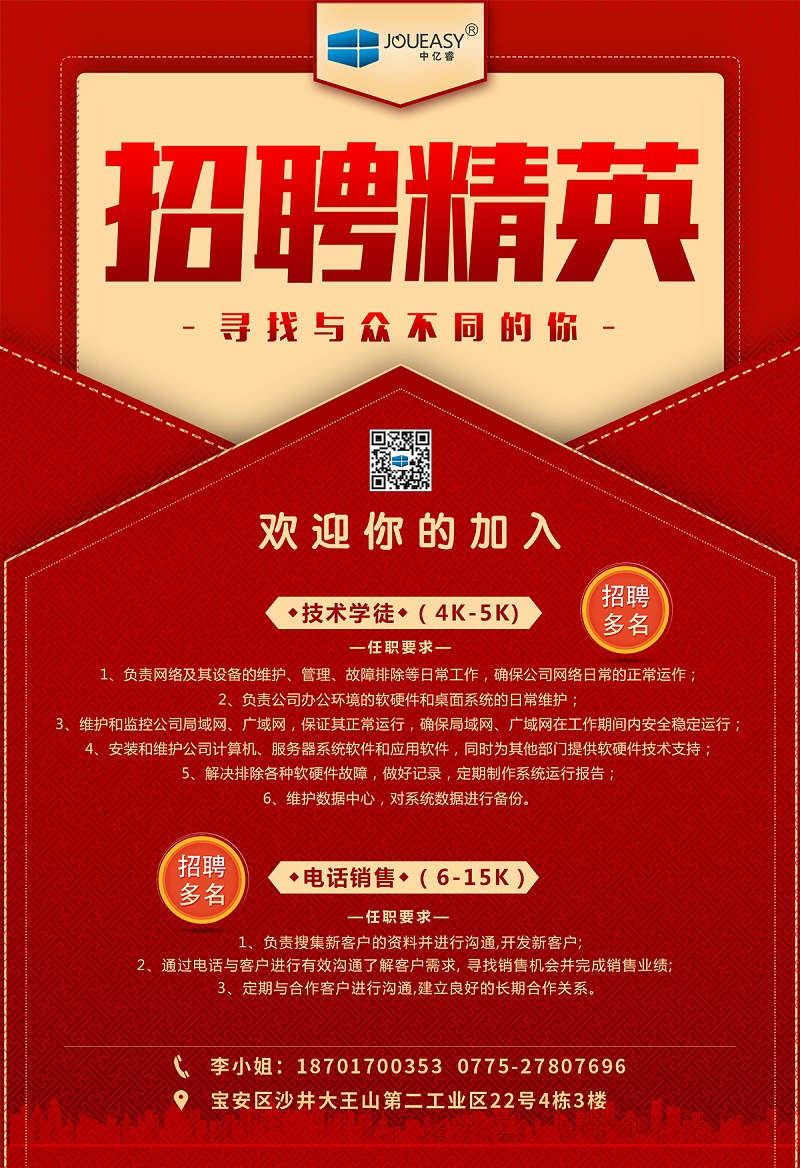 招聘海報